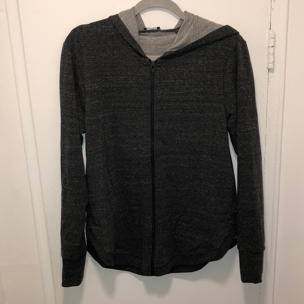Terez Open Back Zip Up Sweatshirt NWT